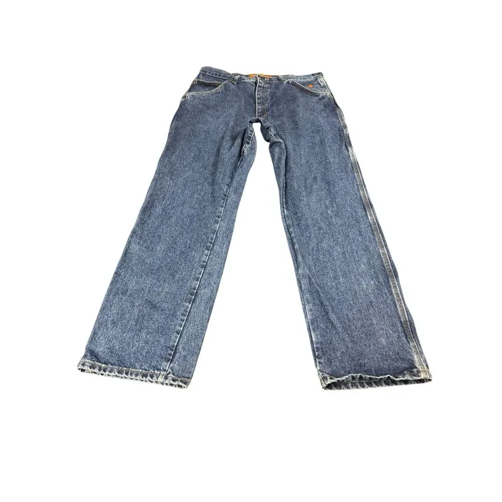 Wrangler FR Riggs Workwear Men's 36x23 Blue Carpenter Jeans Workwear Lot of 2